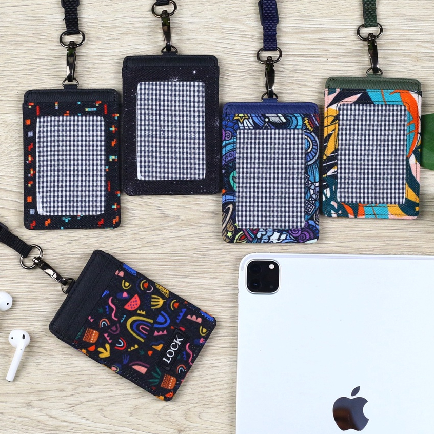 

Gantungan ID Card Kantor Kasual Anti Air Kalung Name Tag Holder Lanyard Pria Wanita LSD2