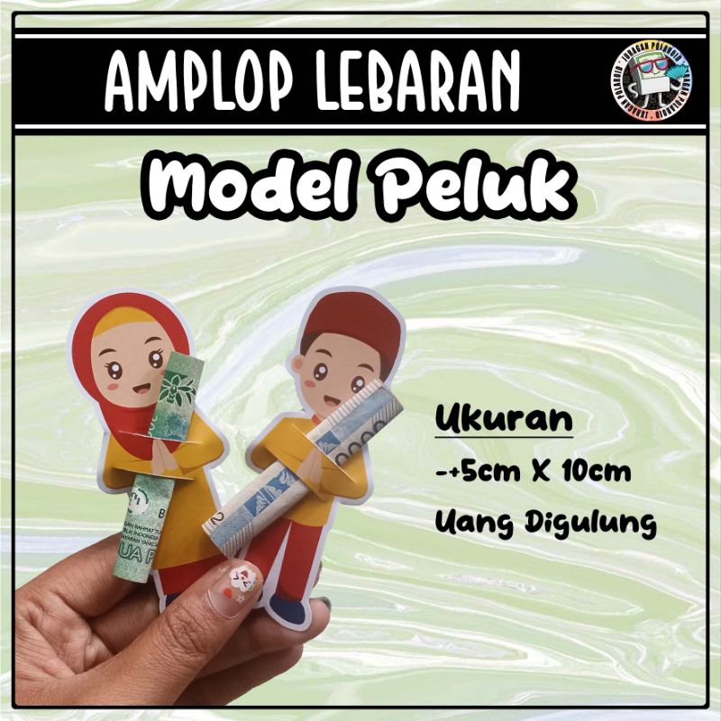 

Isi 10pcs Amplop lebaran model peluk/angpau lebaran