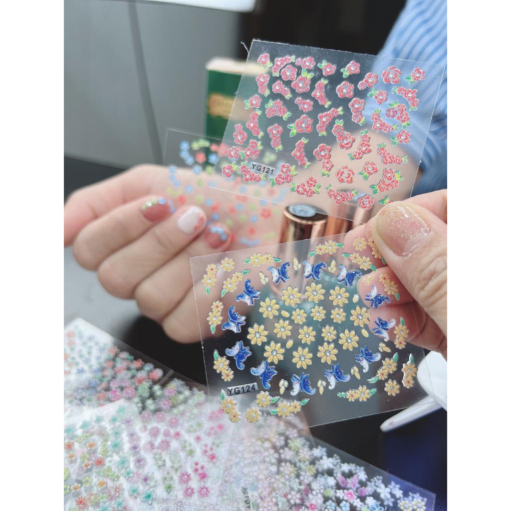 sticker kuku untuk hiasan kutek gel stiker kuku nail polish isi 30 lebar