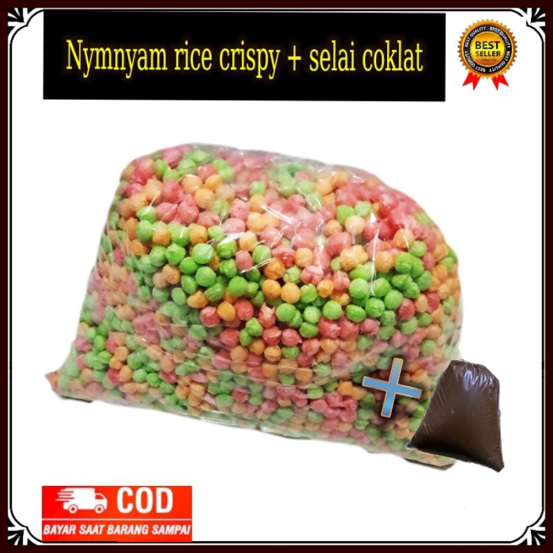 Nyam Nyam tambahan Selai coklat manis 1kg/500g cemilan kekinian