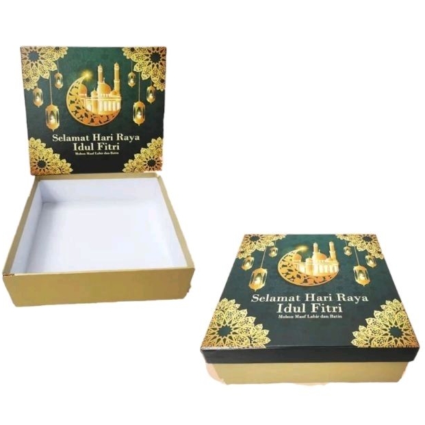 

Box Hampers Lebaran kue kering 500gr 30x30x8 IF30-01