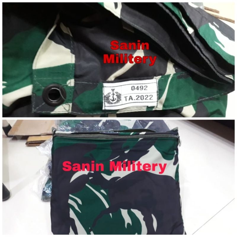Jas hujan ponco loreng jatah TNI  l  perlengkapan canping hiking  l  survival kit