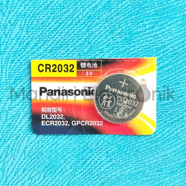 Baterai CR2032 Panasonic Battery Batre Jam Tangan Panasonic 2032 3V Original Baterai Kancing Panasonic 2032