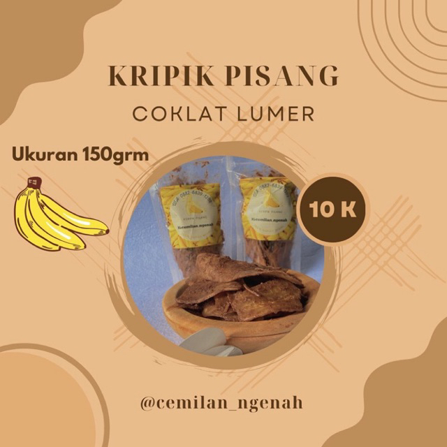 

Keripik Pisang Coklat Lumer