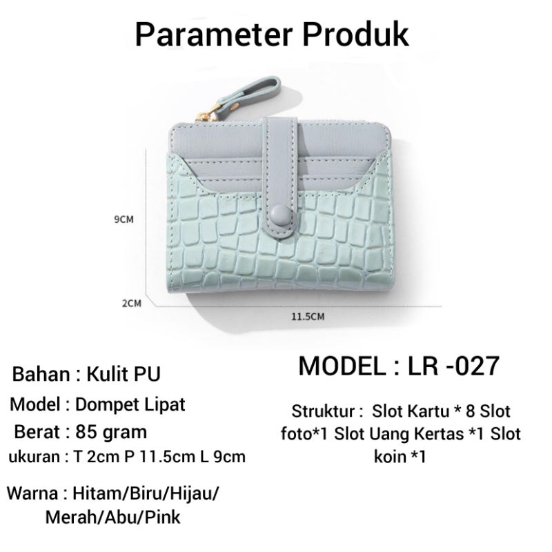 LR -027 Dompet Wanita Bahan Kulit PU Premium