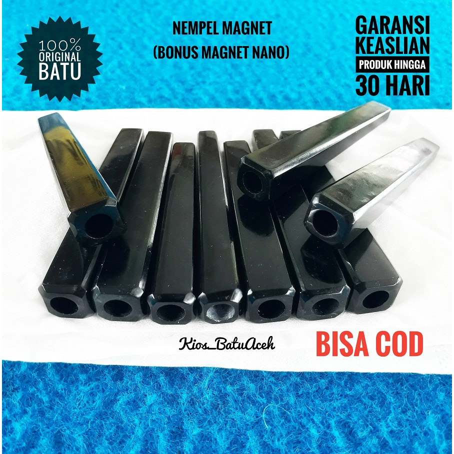 Aksesoris Batu Giok Black Jade Original Asli Aceh Petak Cutting