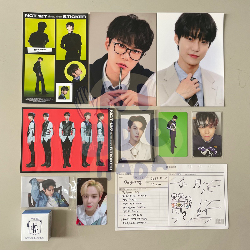 [READY / SALE‼️] NCT127 DOYOUNG PHOTOCARD POSTCARD PC Fortune Scratch Card MD The Link sticker natre