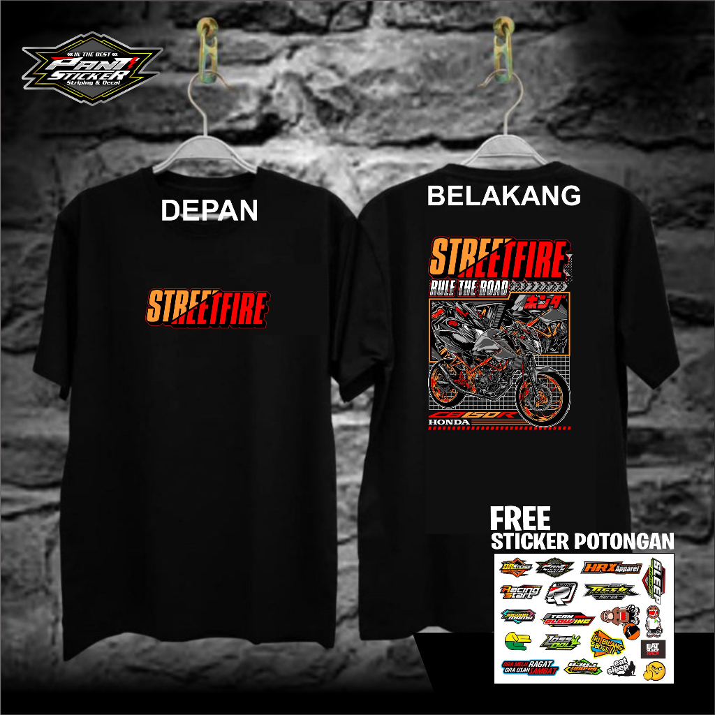 Kaos Racing CB150R Streetfire Rule The Road // Kaos Kopdar CB150R StreetFire Desain Custom
