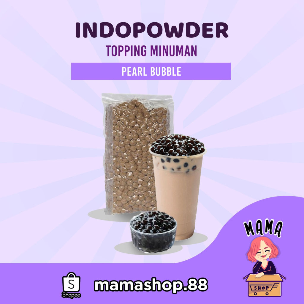 

TOPPING MINUMAN PEARL BUBLE BOBATEE MURAH ENAK PREMIUM / 1KG / GROSIR / CAFE
