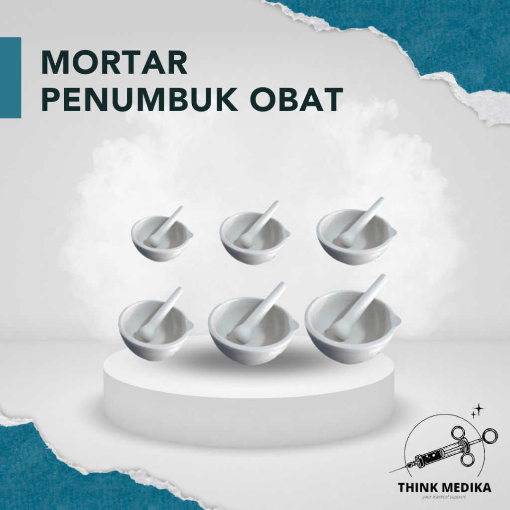 Mortar + Stamper Alat Penumbuk Obat Lumpang Alu