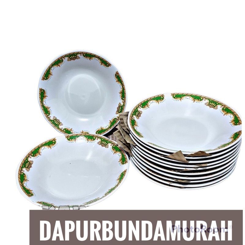 piring lilia mahkota hijau 6 pcs