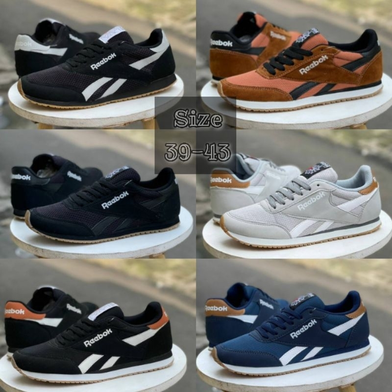 Sepatu Kets suede pria.  Rebook Klasik Pria. Ukuran 39-43 Indo