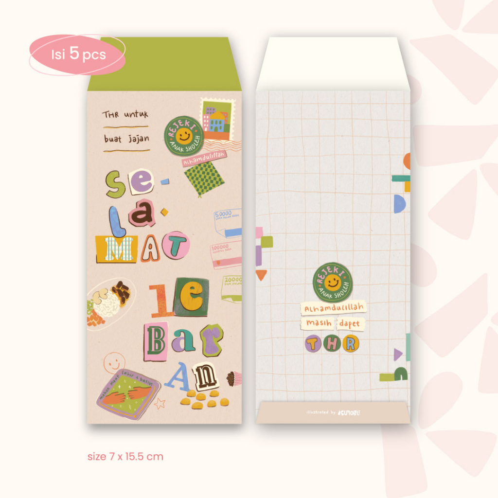 

Amplop Lebaran Idul Fitri (isi 5 pcs) ALK01