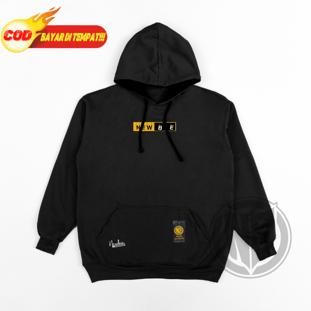 Hoodie Sweater Pria Wanita Distro NEWBIE Warna Bestseller Hodi Murah Jaket Tebal Authentic Terbaru 2023 Keren Hodie Unisex Switer Hode Hitam Terlaris