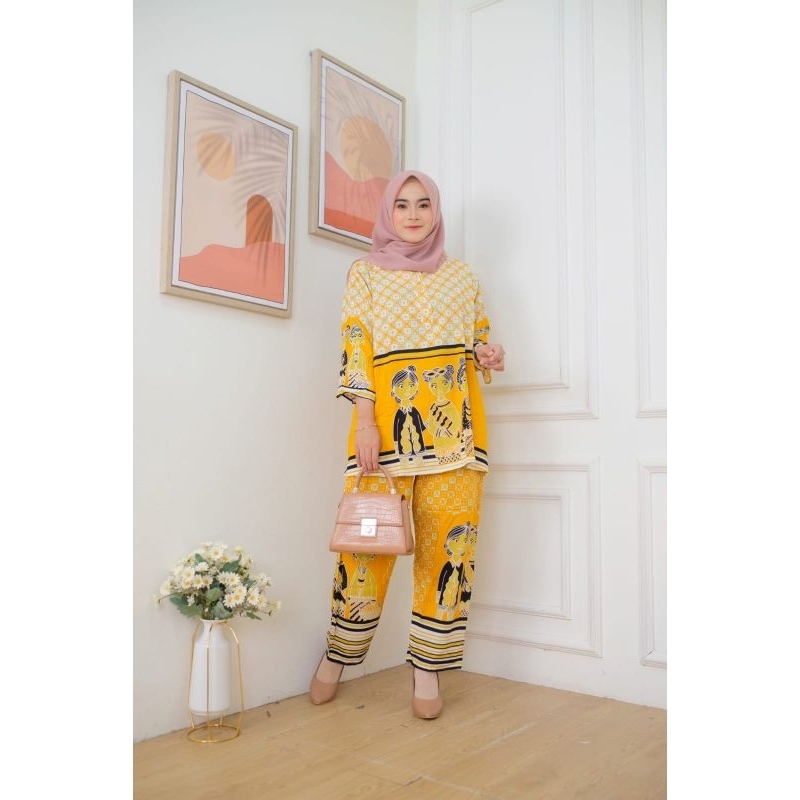 Setelan Celana Wanita Ori HAP - Babydoll HAP CP Asmara