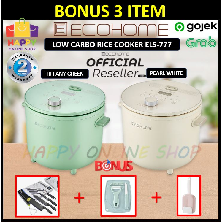 Ecohome Low Carbo Rice Cooker ELS 777 Low Sugar Ricecooker