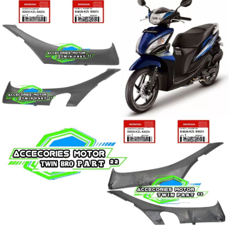 83520-KZL-930ZA  83620-KZL-930ZA Cover Floor SD Dek Lr Set Kanan Kiri Cover Sambungan Body Bawah Hon