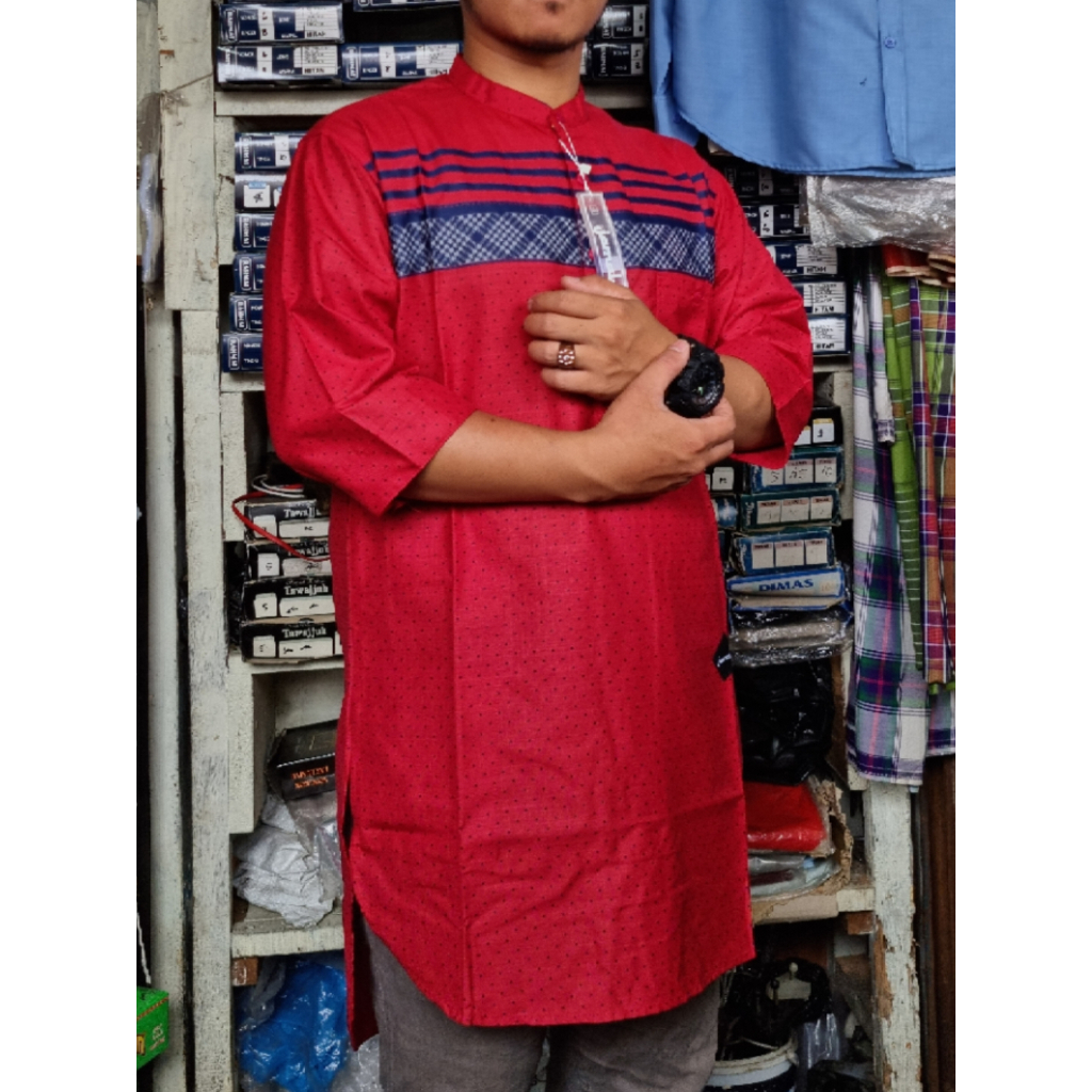 Baju Koko Kurta Pria Dewasa Lengan 3/4 kode 004