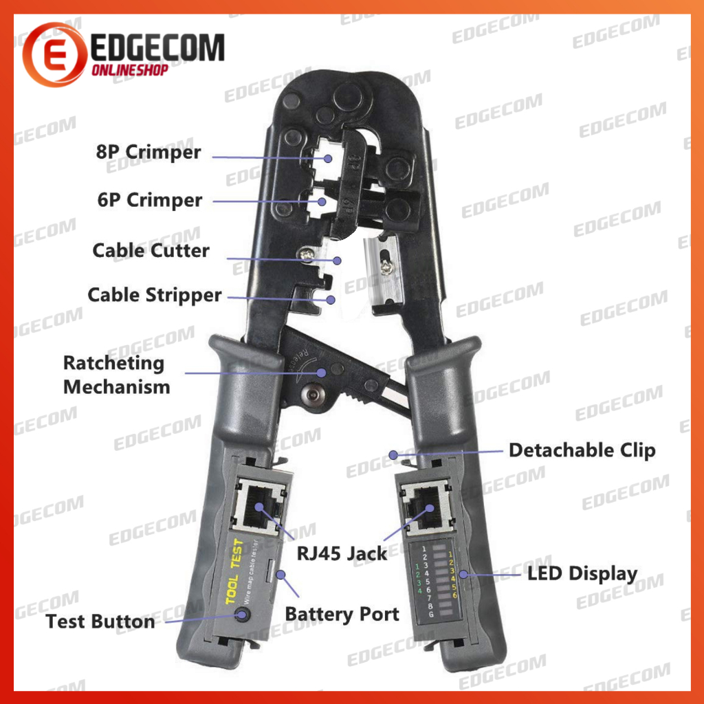 Crimping Tool / Tang kabel LAN tester RJ45 RJ11 all in one TL-N568CR