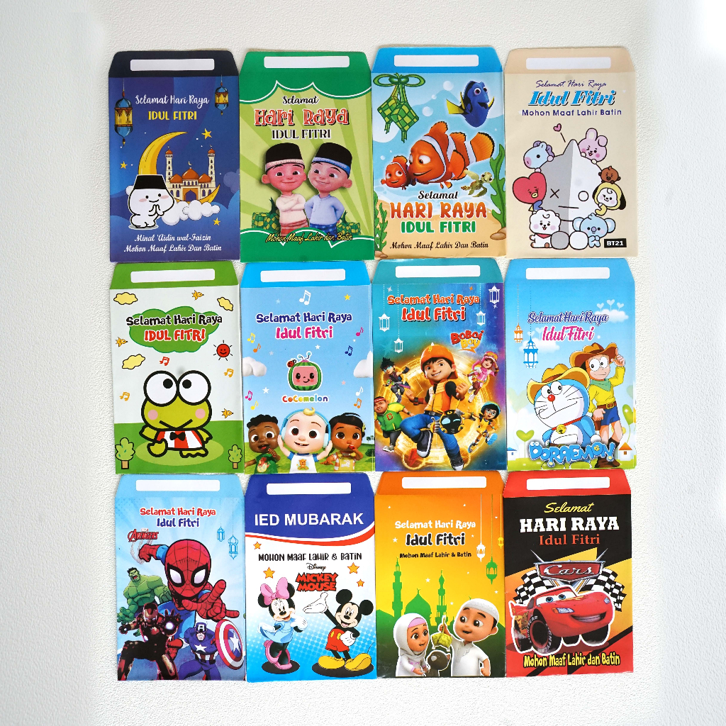 

MOTIF KARTUN AMPLOP PREMIUM LEBARAN ECER MEDIUM