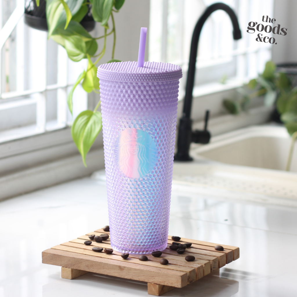 𝐆𝐨𝐨𝐝𝐬𝐂𝐨 Tumbler Starbucks Diamond Starbucks Galaxy Blink 710ml Venti Studded Cold Cup