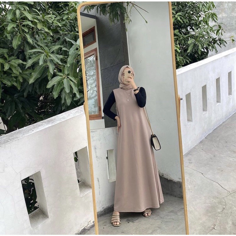 SALWA BASIC DRESS CRINCKLE PREMIUM BY MISHA LABEL / INNER DRESS CRINCKLE AIRFLOW