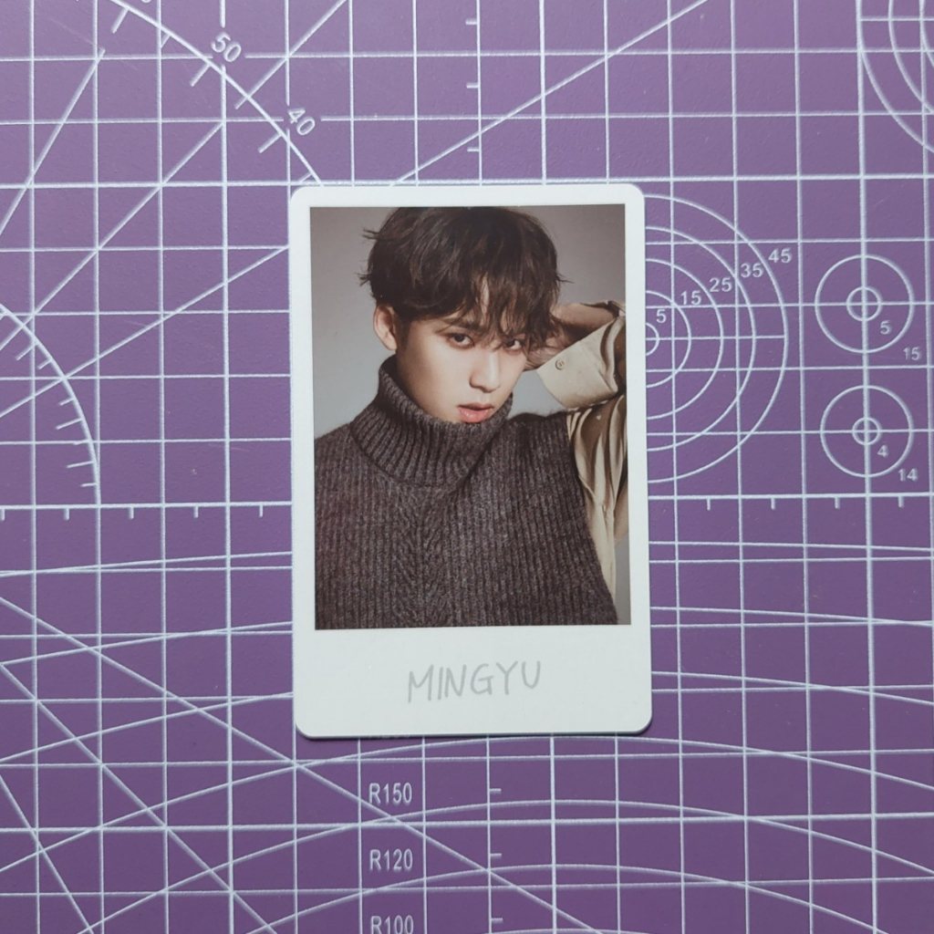 SEVENTEEN MINGYU INCOMPLETE POLAROID PHOTOCARD