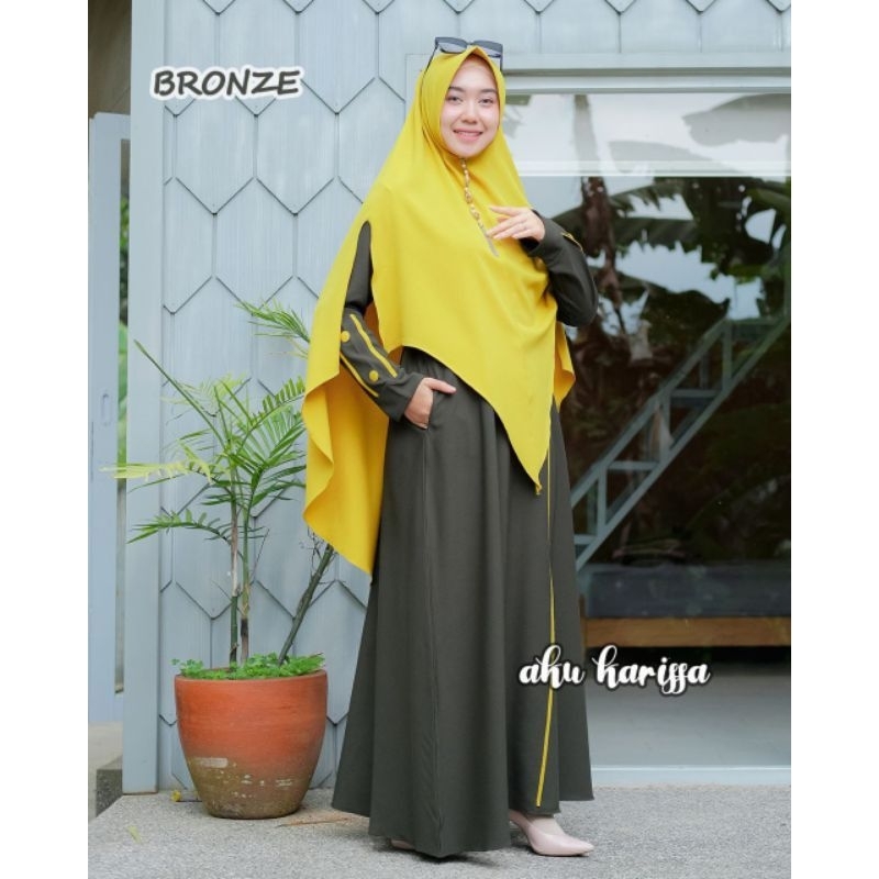 GAMIS SET HIJAB SYARI ORIGINAL AKU KARISSA, ALLEYA , HIJABKU BAHAN ITYCREPEN PREMIUM ADEM LEMBUT HALUS