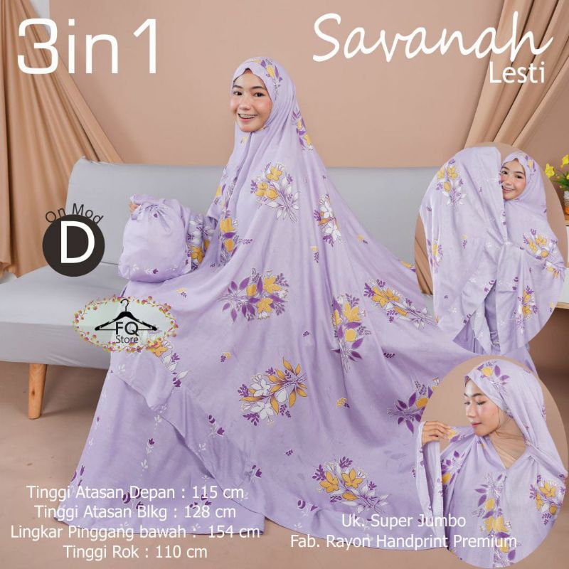 MUKENA SUPER JUMBO 3 IN 1 SAVANA