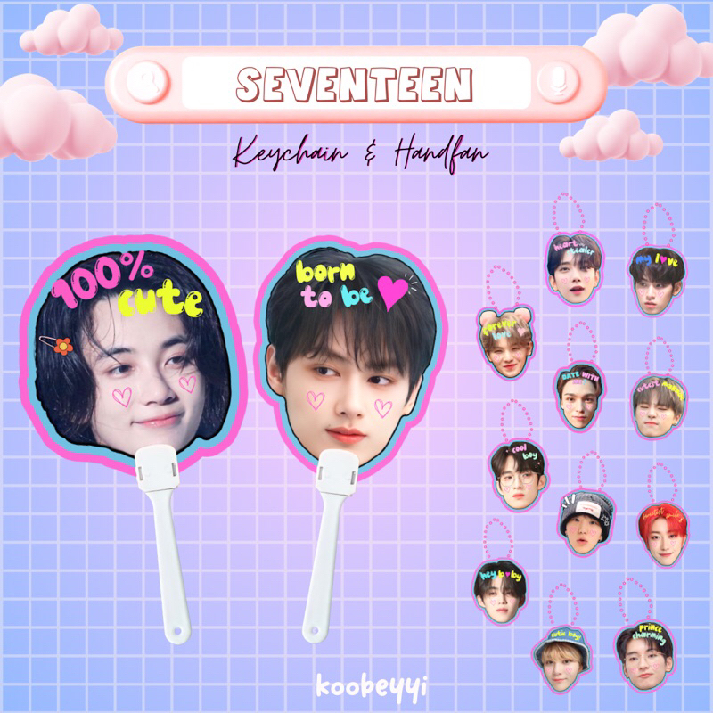 Seventeen Handfan & Keychain by koobeyyi
