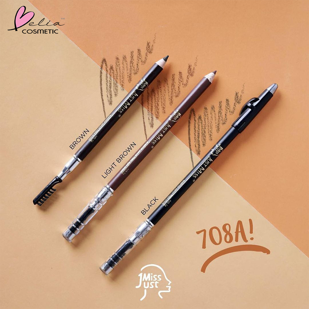 ❤ BELIA ❤ JUST MISS Eyebrow Pencil All Series | Justmiss Pensil Alis 708C | 311 | 209M | 801 | 708A | Pigmented | Long Lasting