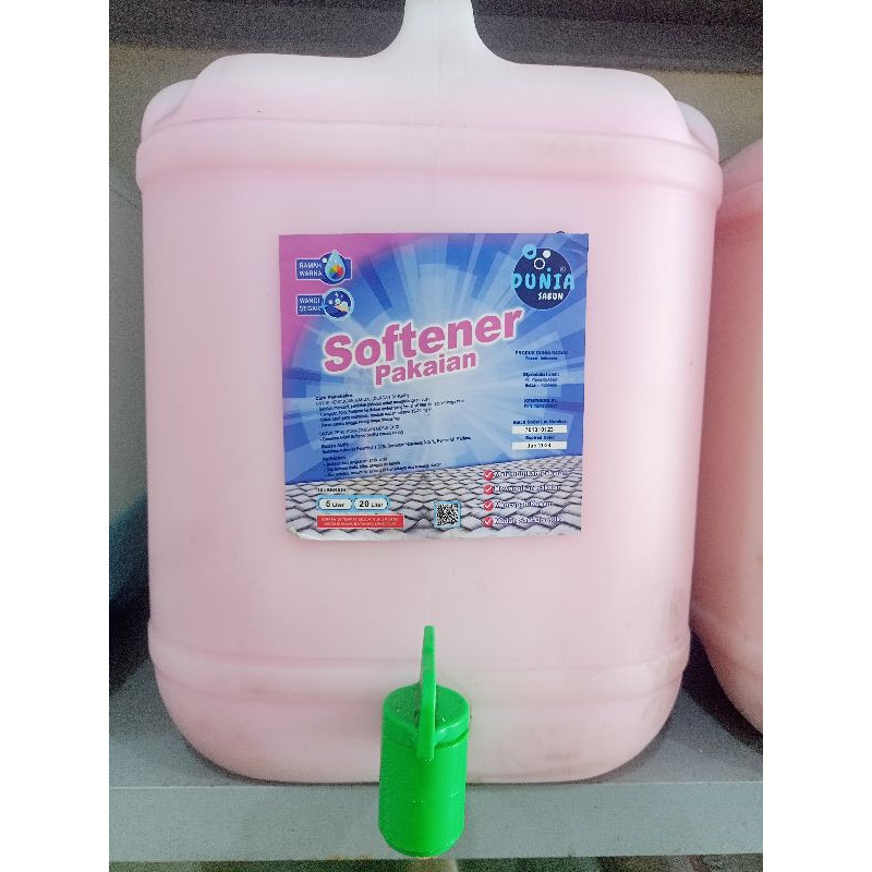 softener pink dunia sabun