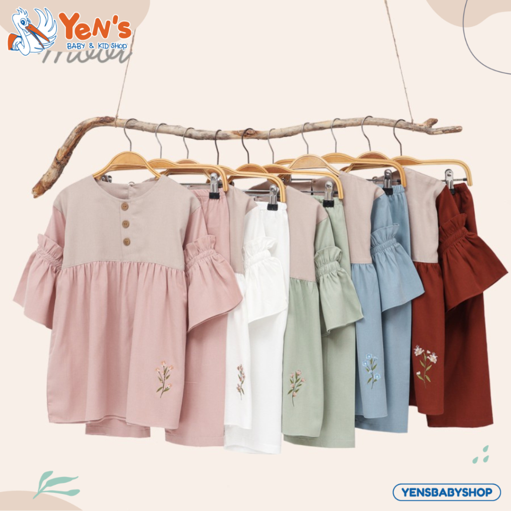 Mooi Setelan Anak Perempuan Tisha Tunik Set