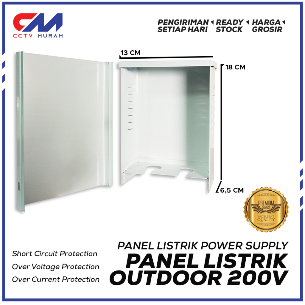 BOX PANEL LISTRIK OUTDOOR 13cmX6,5cmX18cm||PANEL LISTRIK KOTAK OUTDOOR
