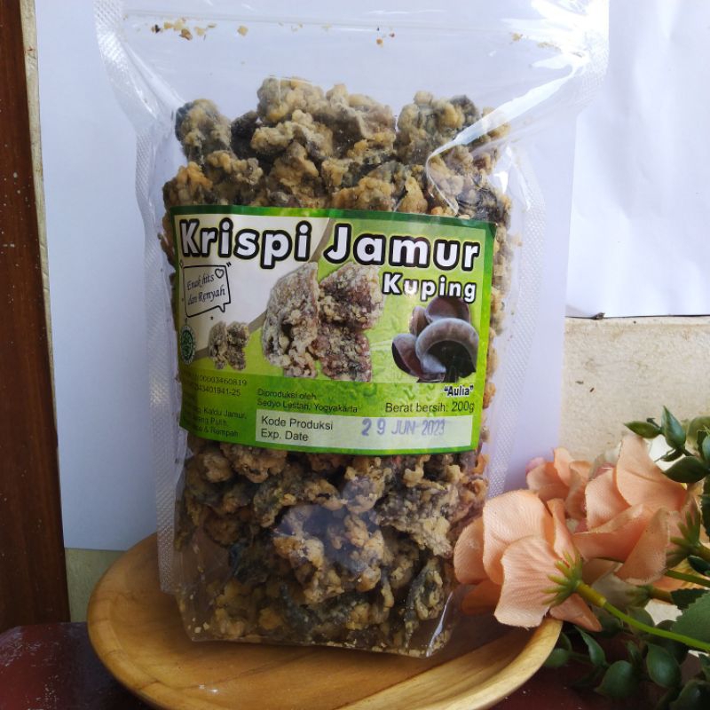 

Keripik Jamur Kuping krispi Homemade 200gram