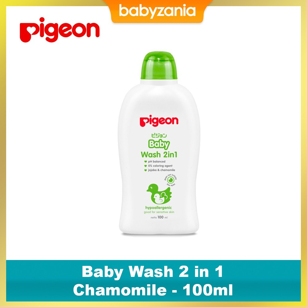 Pigeon Baby Wash 2 in 1 jojoba &amp; Chamomile Shampo &amp; Sabun Bayi - 100ml