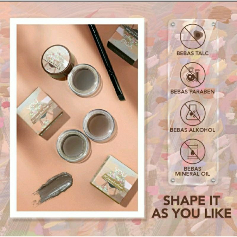 YOU Colorland Art Shaping Brow Pomade | Gel Alis