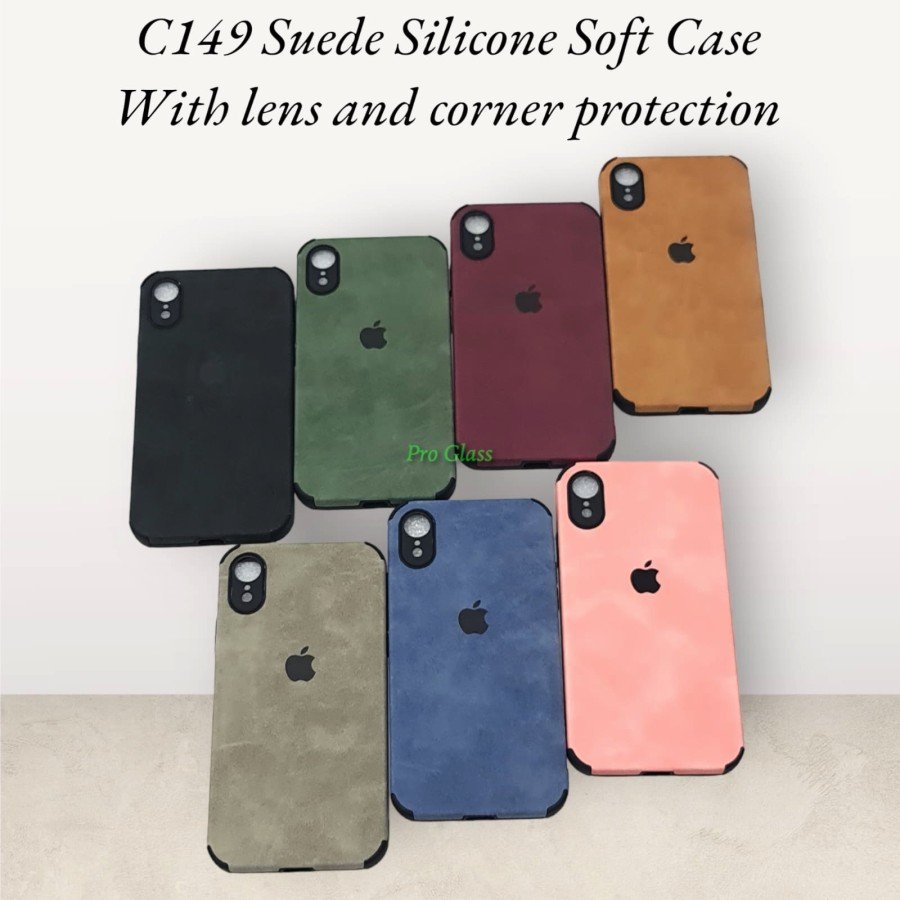 C149 Iphone 12 / 12 PRO / 12 PRO MAX / 13 / 13 PRO / 13 PRO MAX  Suede Soft Silicone Bludru TPU Case