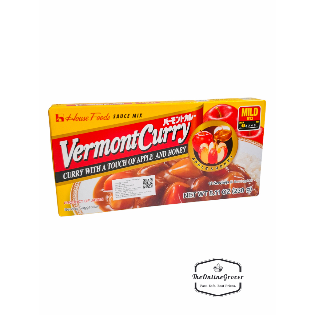 House Vermont Curry Sauce Mix 230gr - Kari Jepang