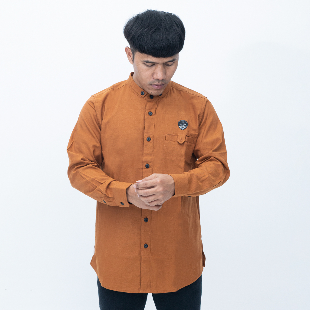 Moralist - Kemeja Koko Casual Pria Kemko Muslim Dewasa Lengan Panjang High Quality Premium Ilnaf