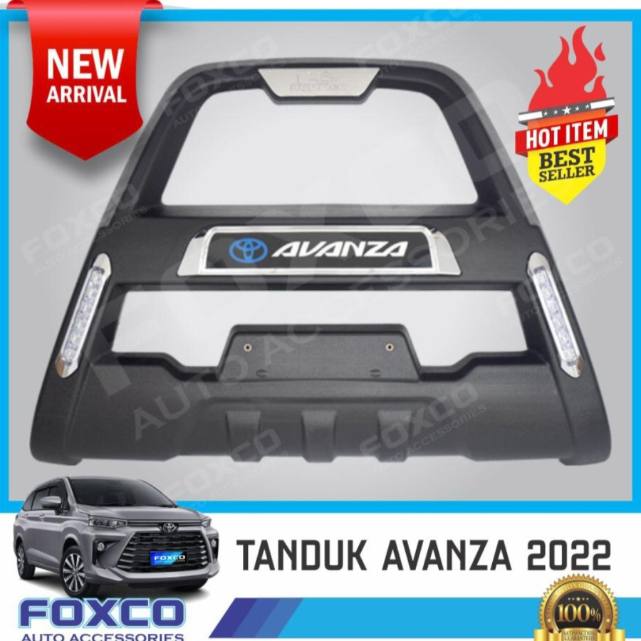 TANDUK DEPAN ALL NEW AVANZA 2022 MODEL HUMMER WITH LED FXC