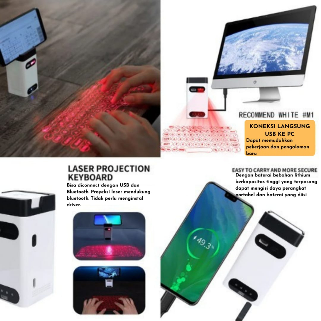 Keyboard Wireless Projection Fingerboard Projector Keyboard Wireless Laser Projection