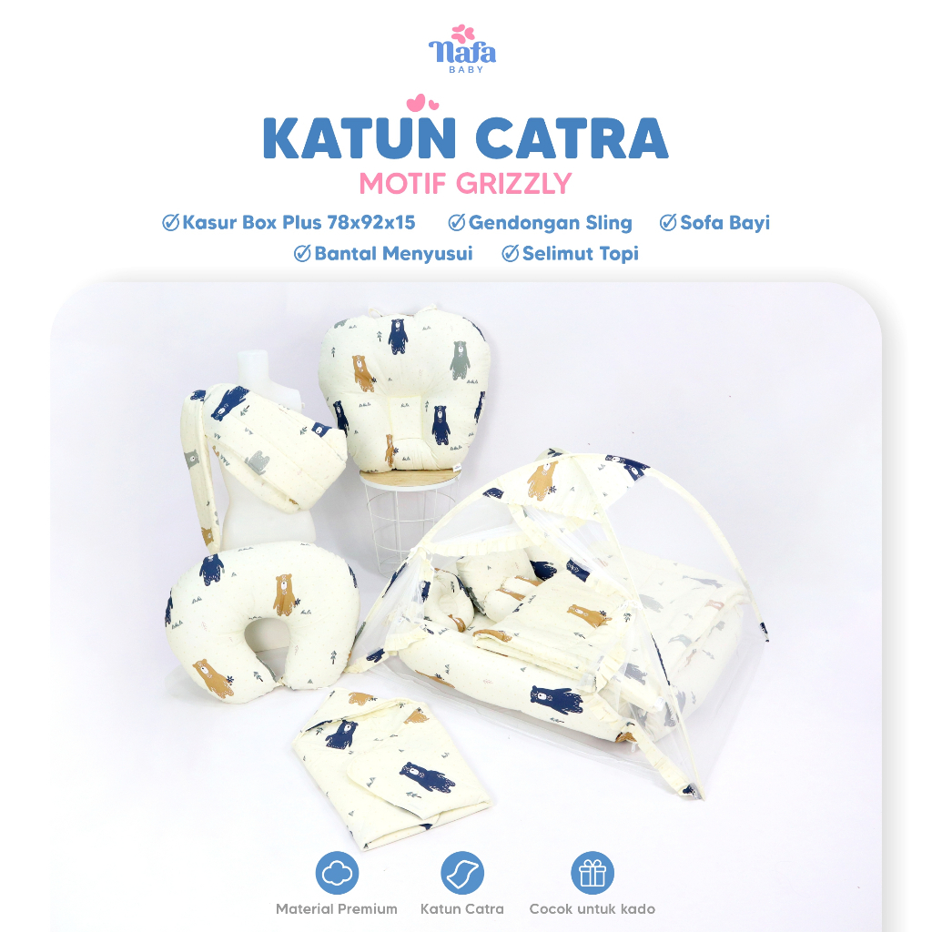 NAFA BABY - Elite Package Include Kasur Box Plus | Gendongan | Bansui | Sofa Baby | Selimut Topi