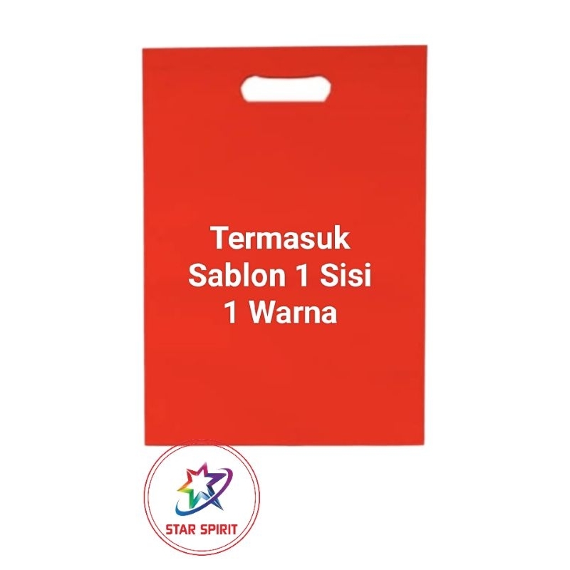 

GOODIE BAG/TAS SPUNBOND OVAL 25X35 CM TERMASUK SABLON 1 SISI 1 WARNA