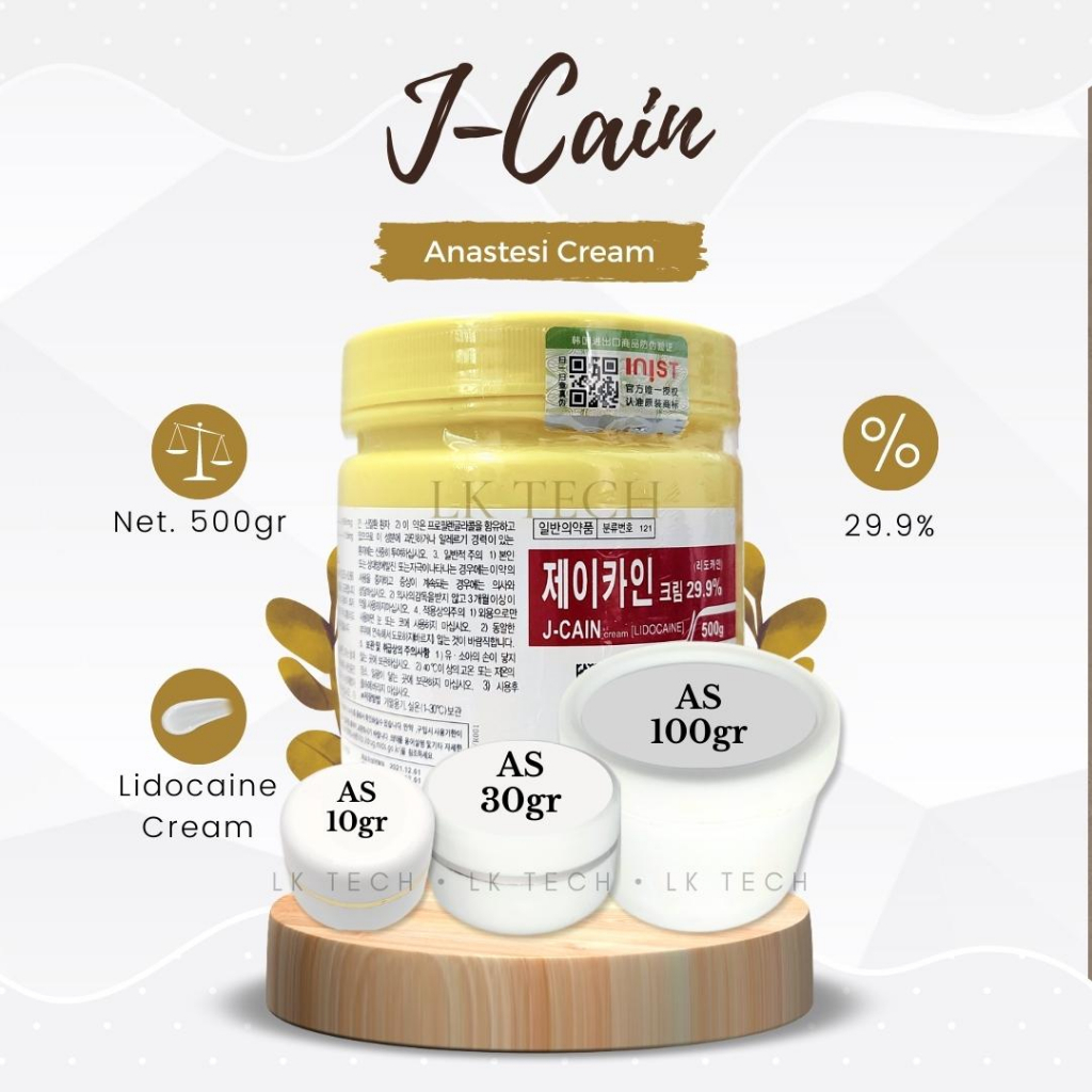 cream anastesi jcain 100 gram 29,9 persen lidocaine lebih kebas