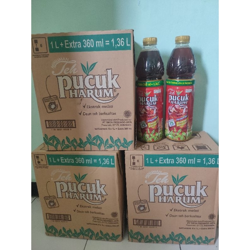 

Teh pucuk 1 liter extra 360 ml ( 1 dus isi 6 botol )