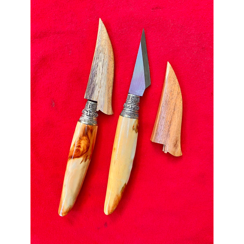 mutik layangan bahan baja pelangi / temutik / pisau raut bambu