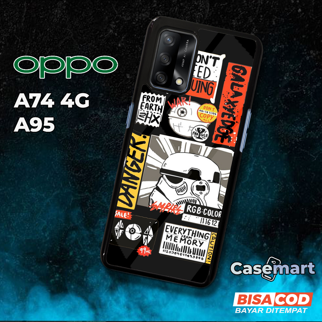 Case Oppo A74 4G A95 [STWR] Casing Hp Oppo A74 4G A95 CASEMART Case Hp OPPO Custom Case Foto Kesing 