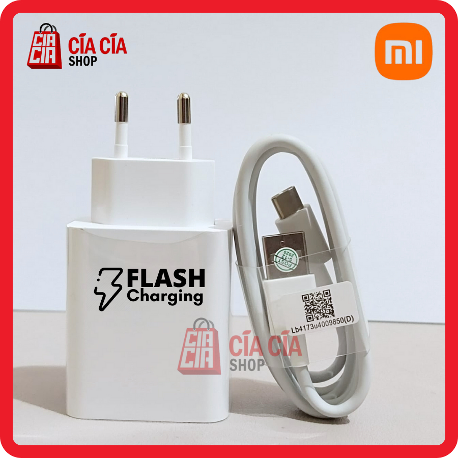 Charger Xiaomi 33W Turbo Charge 33 Watt Type C Xiaomi Redmi Note 9 10 Pro Poco F2 F3 Pro Mi10 Mi11