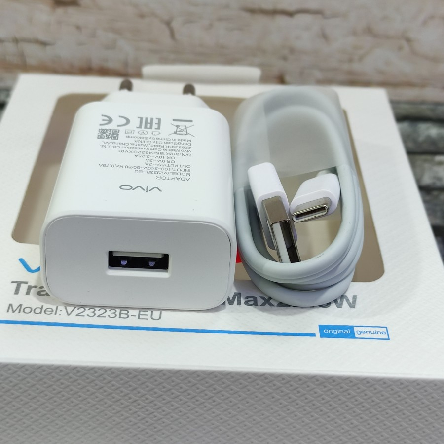 CHARGER VIVO S1 PRO, Y51, V17, 9V - 2A / 18W USB C FAST 100%A PACK